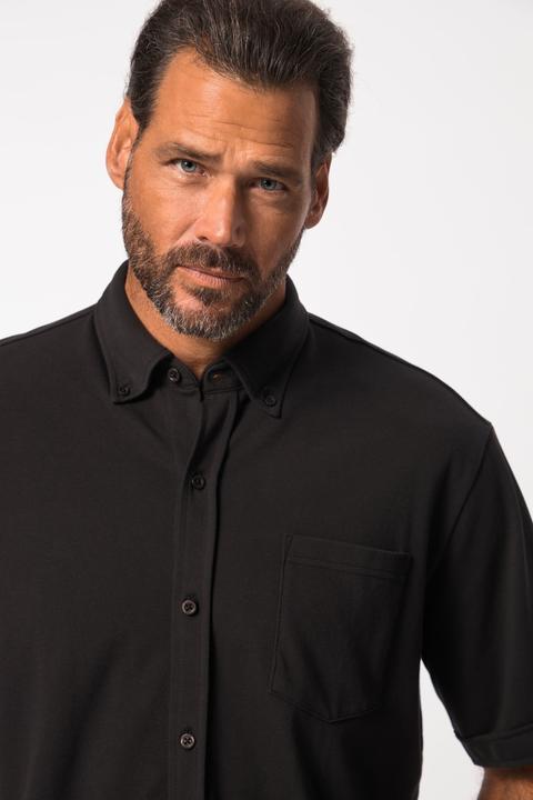 Produktbild JP1880 JP 1880 Piqué-Hemd, FLEXNAMIC®, Halbarm, Buttondown-Kragen, Modern Fit (8XL)