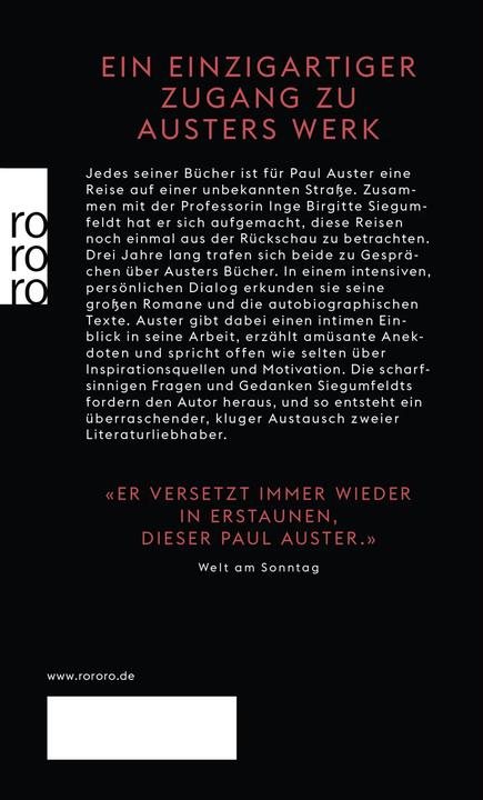 Produktbild Ein Leben in Worten (Deutsch, Inge Birgitte Siegumfeldt, Paul Auster, Silvia Morawetz, Werner Schmitz, 2017)