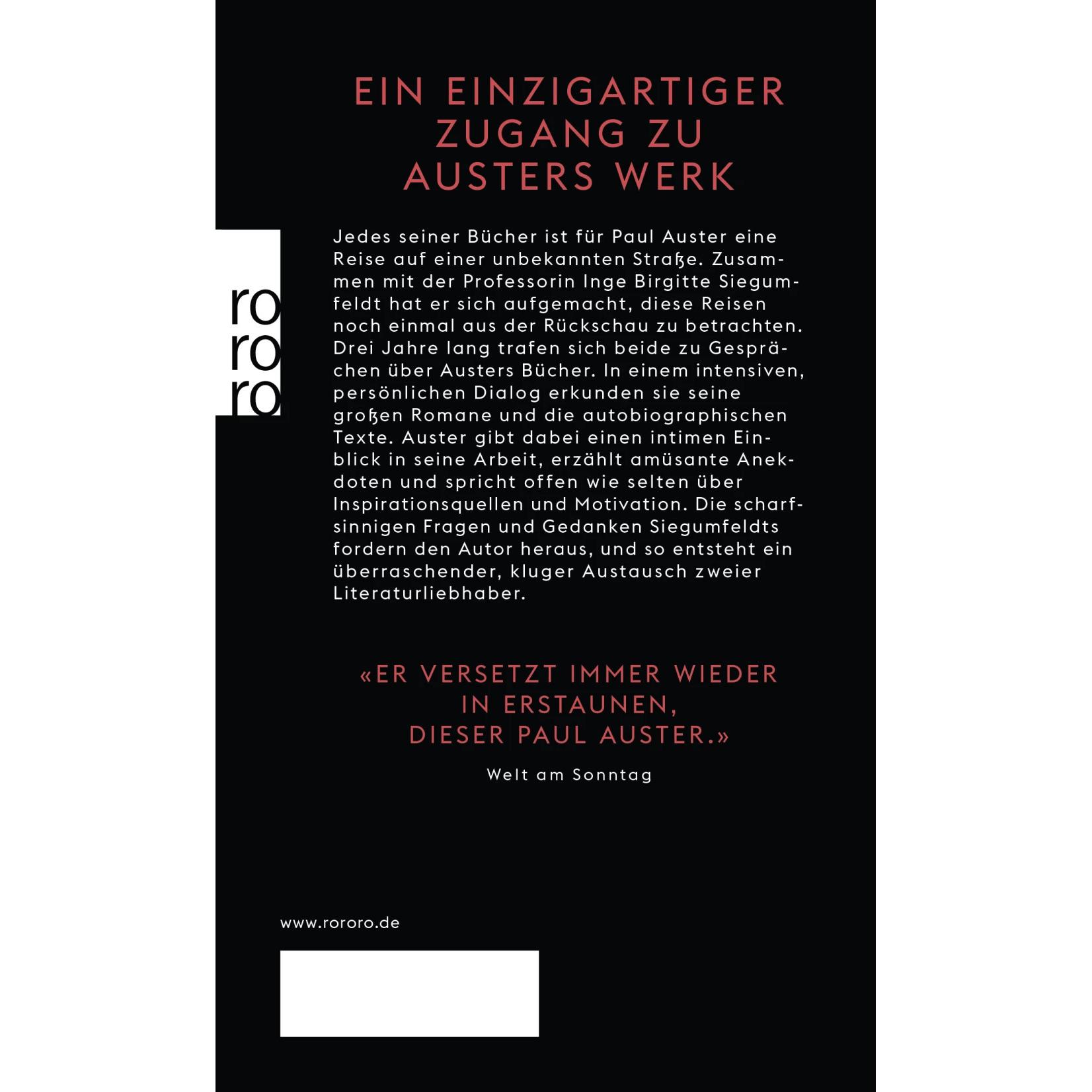 Thumbnail - Ein Leben in Worten, Belletristik von Paul Auster, Inge Birgitte Siegumfeldt