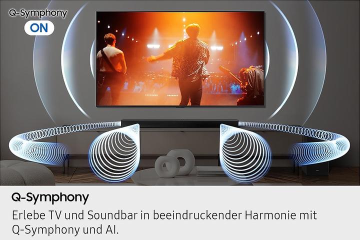 Actual product image Samsung B-Series Soundbar HW-B760GF (schwarz, 5.1-Kanal, Q-Symphony, Adaptive Sound, 400 Watt (RMS)) (5.1 channels)