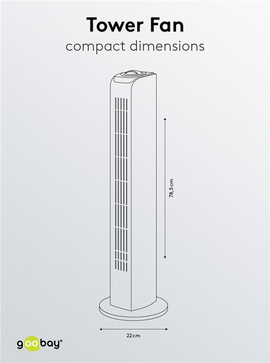 Actual product image Goobay Tower fan 45 (60 dB)