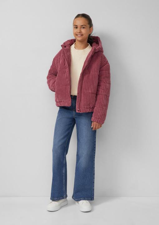 Produktbild s.Oliver Strickpullover Loose Fit Strickpullover mit Stehkragen aus Chenille-Garn (146, 152)