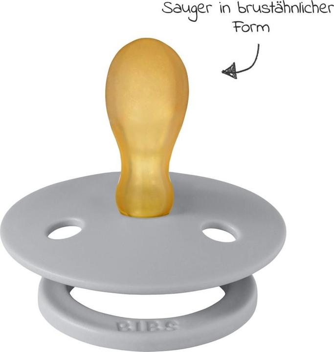 Image du produit Bibs Sucettes Colour Latex (symétriques, 6-18 mois), Cloud & Vanilla (2 x, 6 - 12 M.)