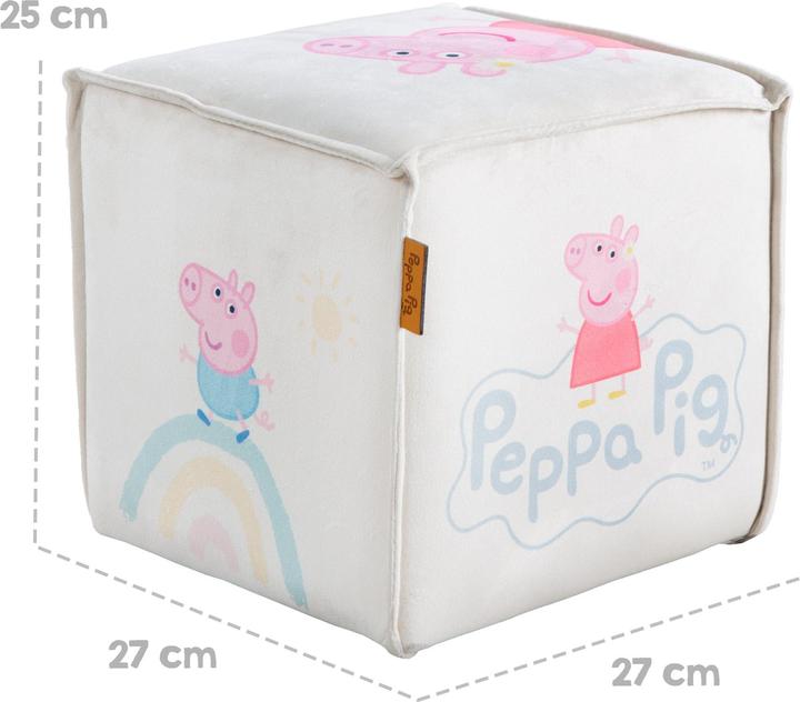 Actual product image Roba Children's stool in cube shape Peppa Pig (Child seating group)
