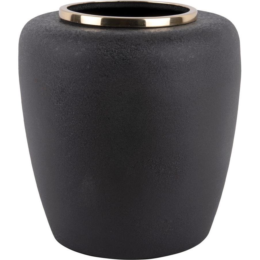 present time, Vase, texturierte metallvase dex (1 x)