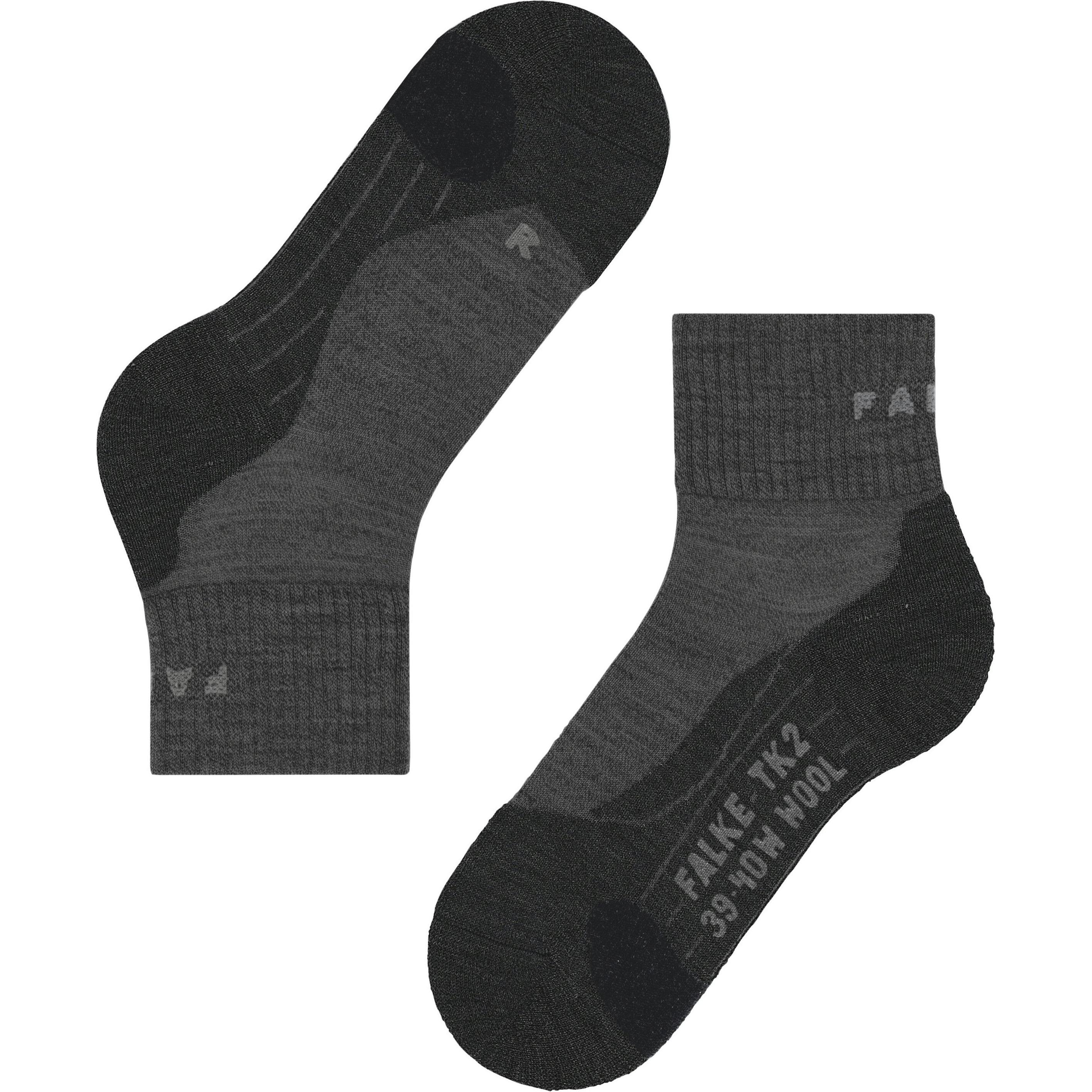 Thumbnail - Falke, Damen, Sportsocken, Women's TK2 Wool Short (37 - 38), Grau