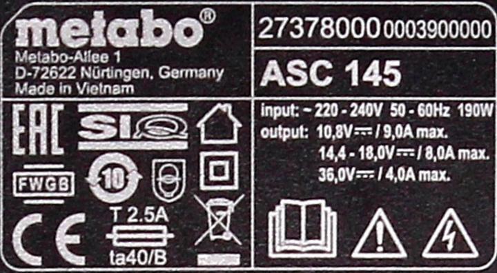 Produktbild Metabo Basis-Set (18 V)