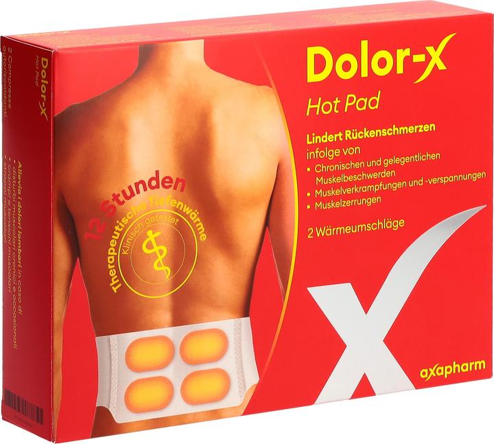 Actual product image Dolor-X Hot Pad Wärmeumschläge 2 Stk (2 x)