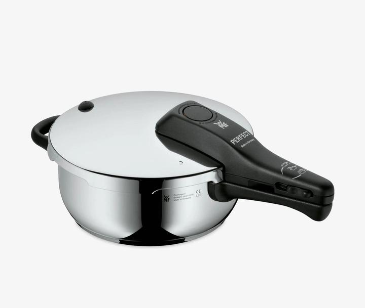 Produktbild WMF Dampfkochtopf Schnellkochtopf 3l Perfect Induktion Edelstahl 18/10 (22 cm, Dampfkochtopf, Edelstahl)