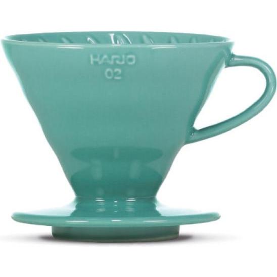 Hario Portafiltro per caffè V60, edizione a colori, verde turchese, Caffettiera, Turchese