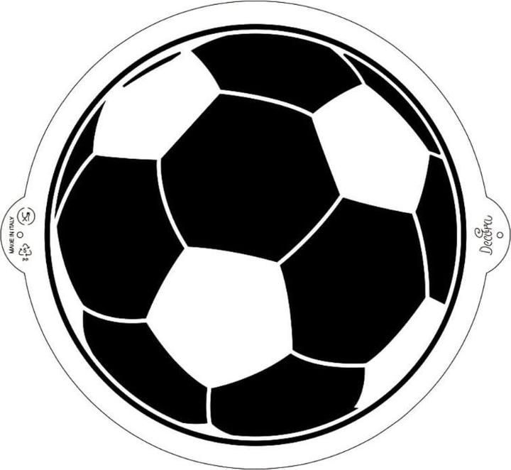 Actual product image Decora Football ball stencil ø 25 cm
