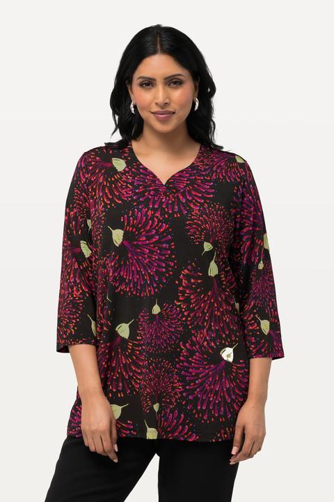 Produktbild Ulla Popken Slinkyshirt, Classic, V-Ausschnitt, 3/4-Arm (58)