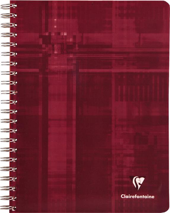 Image du produit Clairefontaine Cahier à spirales avec index (A4, Quadrillé, Couverture rigide)