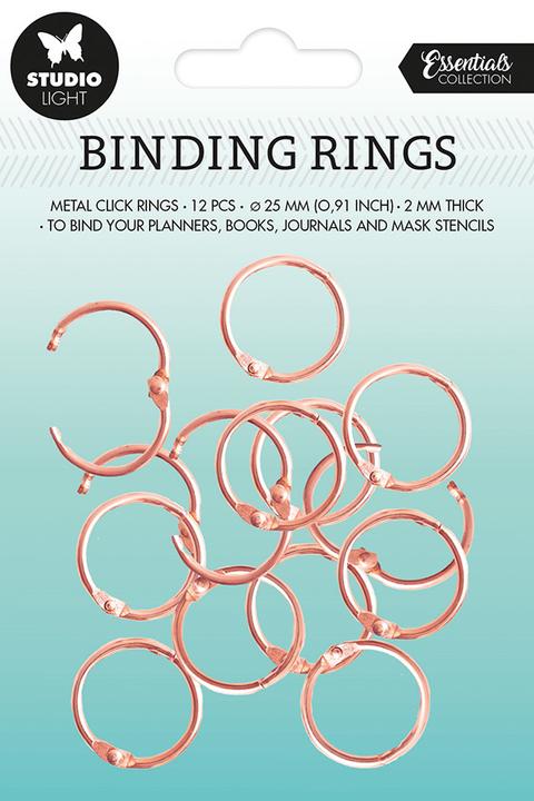 Actual product image Studio Light | Essentials Binding Click Rings Rose