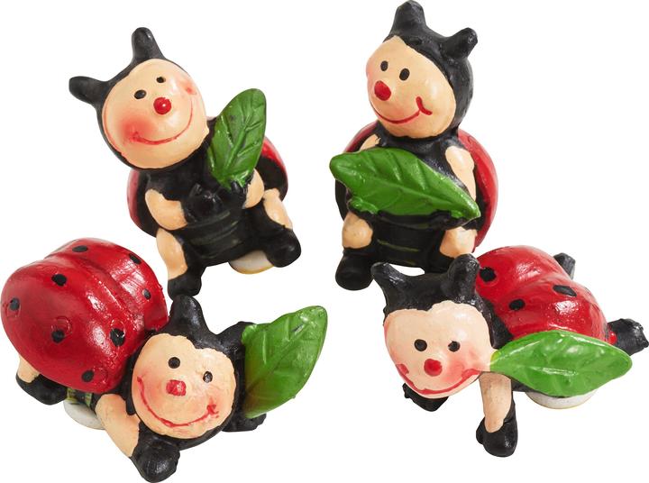 Immagine prodotto VBS Coccinella "Monty", con punto di colla, set di 4, poliresina