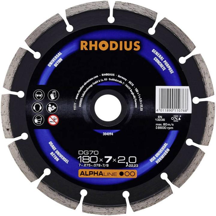 Immagine prodotto Rhodius Disco da taglio diamantato DG70