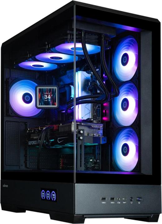 Produktbild Zalman GHE P50 DS ATX Geh??use Tempered Glass Panoramic View - Schwarz (ATX, Mini-ITX, mATX)