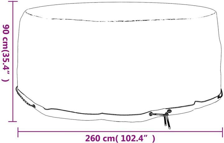 Actual product image vidaXL Gartenmöbel Abdeckung