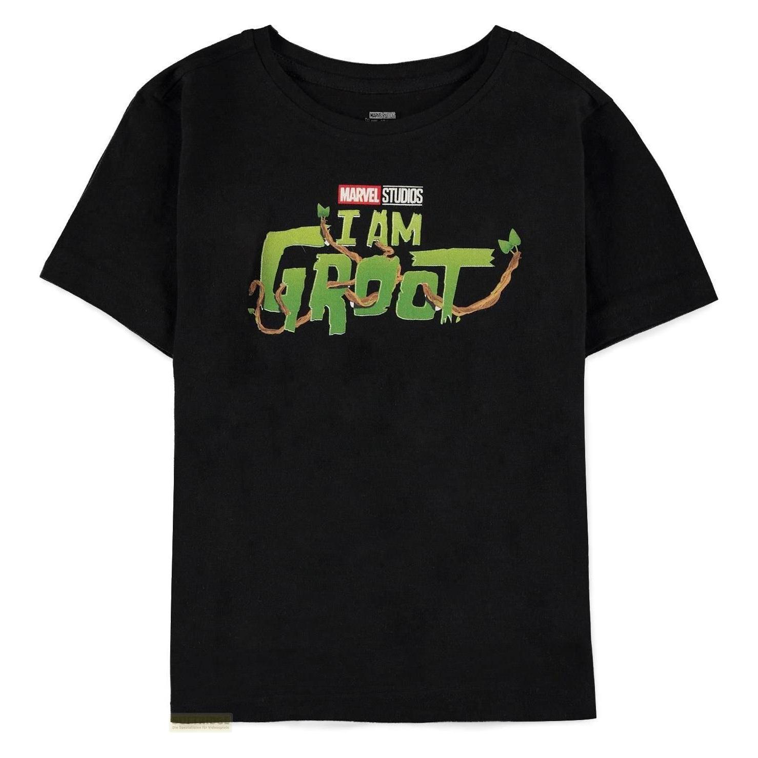 Difuzed, Jungen, Shirts, Marvel - Groot - T-Shirt Garçon (134/140), Schwarz