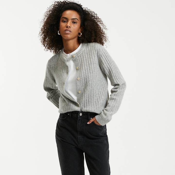 Produktbild La Redoute Collections Cardigan aus Rippstrick (XL)