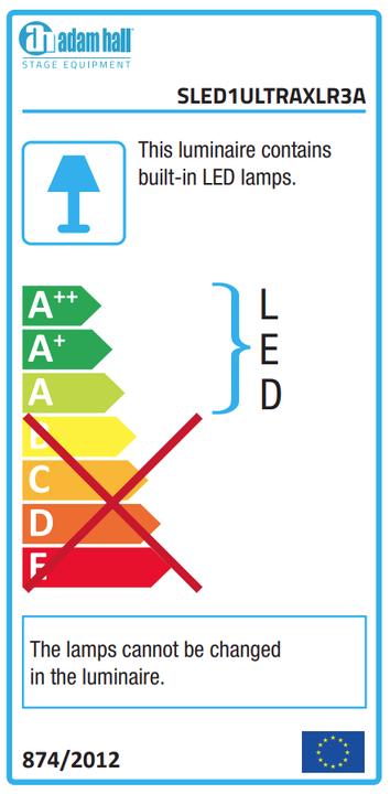Immagine prodotto Adam Hall Apparecchio Di Illuminazione Sled Ultra Xlrxlr