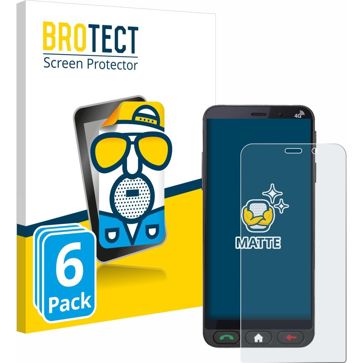 BROTECT Entspiegelungsfolie Displayschutz Displayschutzfolie Folie Matt (6 Stück, Brondi Amico), Smartphone Schutzfolie,...