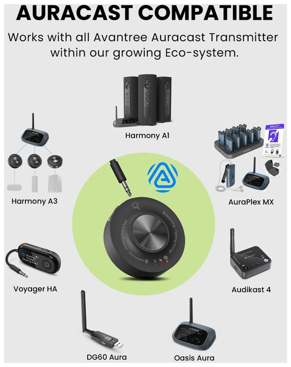 Produktbild Avantree Auralink Auracst/Bluetooth Receiver (Empfänger)