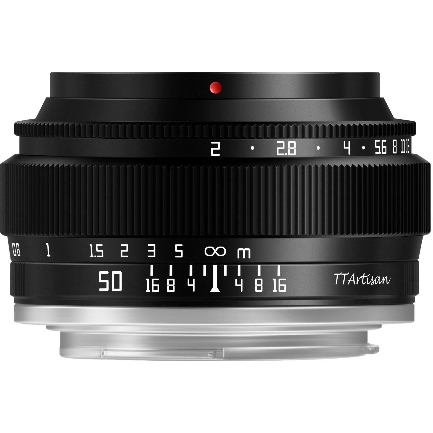 TTArtisan 50mm f/2.0 Sony E (Sony E, Full frame), Obiettivo, Nero