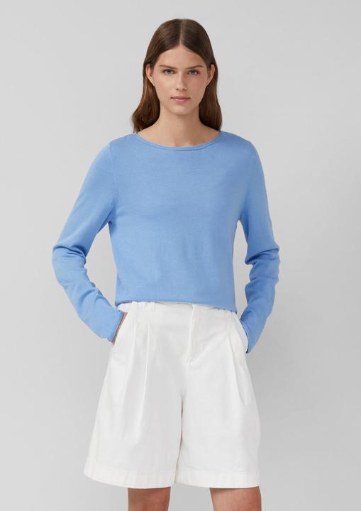 Produktbild s.Oliver Strickpullover Weicher Feinstrickpullover mit Rollkanten (48)