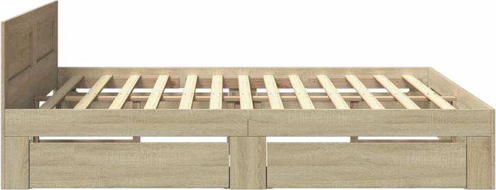 Actual product image VidaXL Bed frame with headboard (200 x 200 cm)