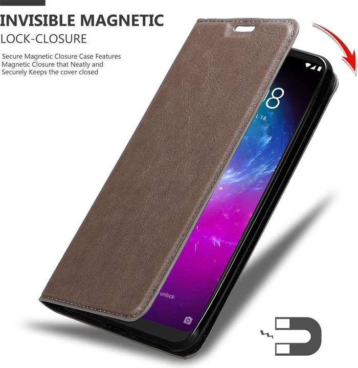 Actual product image Cadorabo Book Invisible Magnet Cover (ZTE Blade A7)