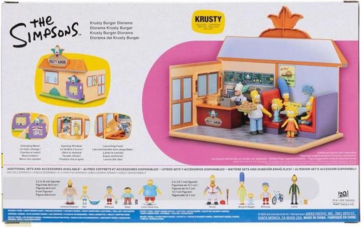 Actual product image Jakks Pacific Simpsons minifigures playset Krusty Burger