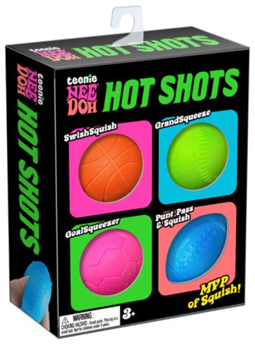 NeeDoh Teenie Hot Shots - 4-Pack