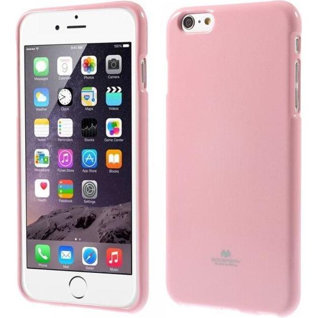 Goospery Pearl Jelly Series (Apple iPhone 6 Plus, Apple iPhone 6s Plus), Smartphone Hülle, Pink