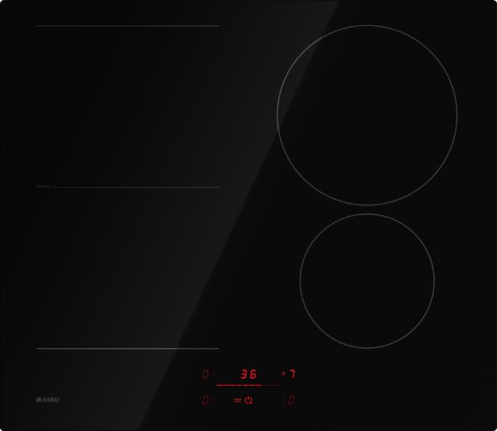 Asko Induktions-Kochfeld HI 2642 FBG1 Schwarz (60 cm, Induktionskochfeld)