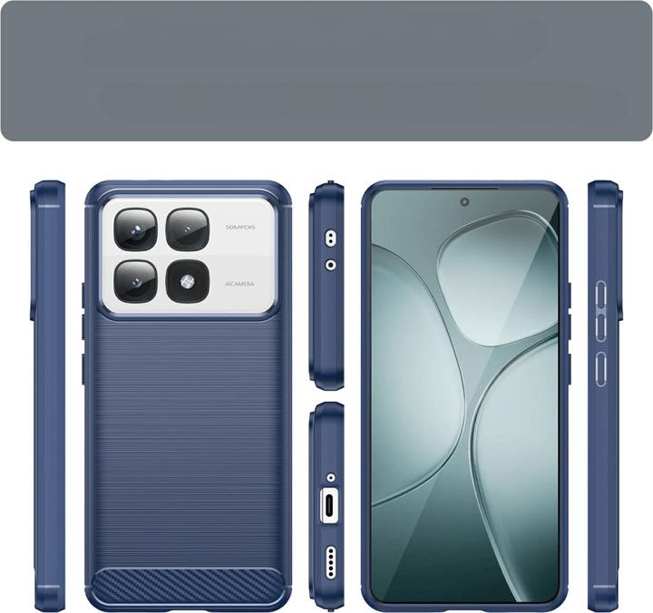 Actual product image Cover-Discount Xiaomi 14T Pro - Metal Carbon Look Cover (Xiaomi 14T Pro)