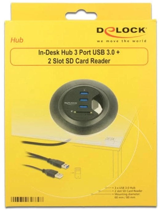 Produktbild Delock Tisch-Hub (USB-A, 3 Ports)