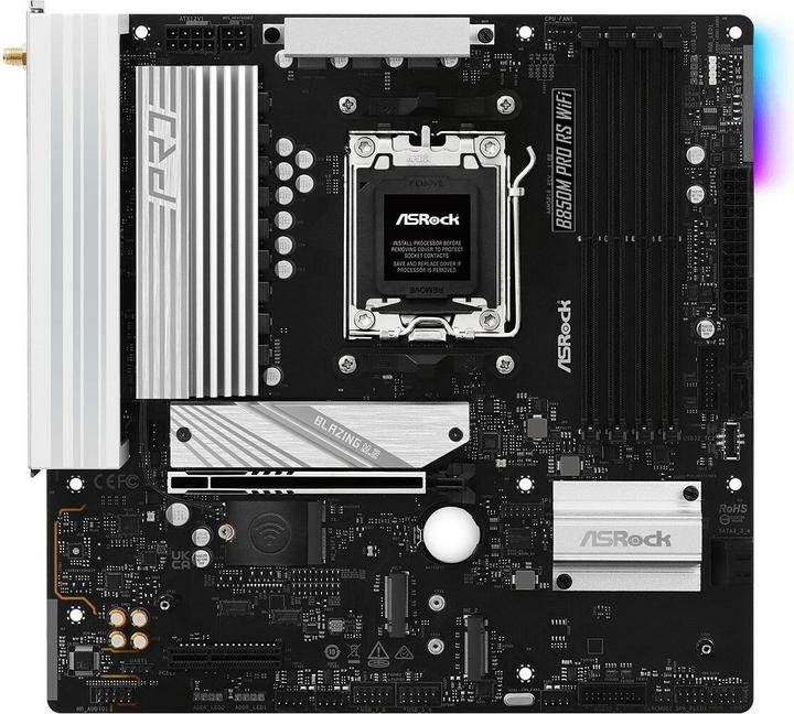 Image du produit AsRock B850M Pro RS WiFi (AM5, AMD B850, mATX)