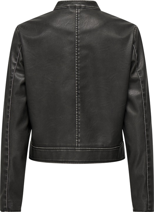Produktbild Only Stehkragen Ärmelbündchen mit Reissverschluss Jacke Kunstlederjacke (L)