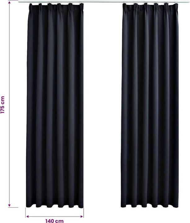 Actual product image vidaXL Vorhang (140 x 175 cm)