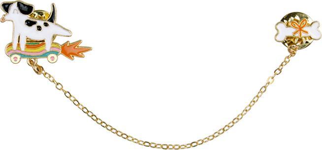 Actual product image Partydeco Collar Pin Dog (1 pkt / 1 pc.) (1 pcs.)