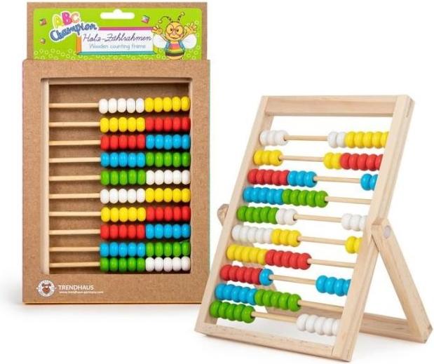 Actual product image Trendhaus Wooden Counting Frame ABC Champions