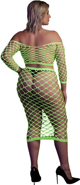 Immagine prodotto Ouch! Long Sleeve Crop Top and Long Skirt - Green - XL/XXXXL