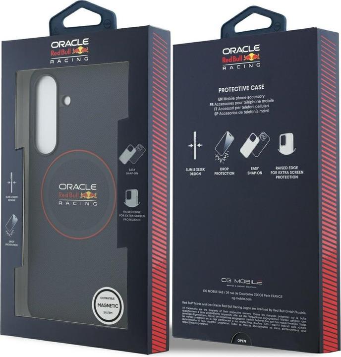 Actual product image Red Bull Case Meshed Red Ring MagSafe for Samsung Galaxy S25 FE navy (Samsung Galaxy S25 FE)