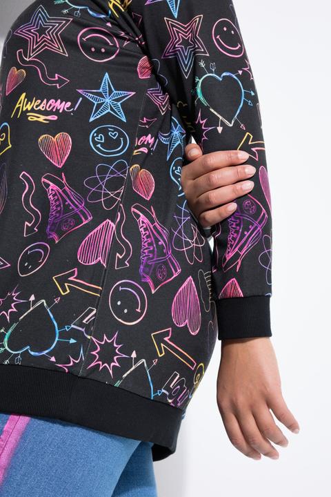 Produktbild Angel of Style Sweatshirt, bequeme Passform, Comic-Muster (52)