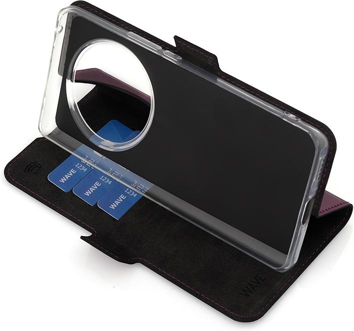 Actual product image Wave BookCase -suojakuori, Honor Magic6 Lite, Smoky Sangria (Honor Magic6 Lite)