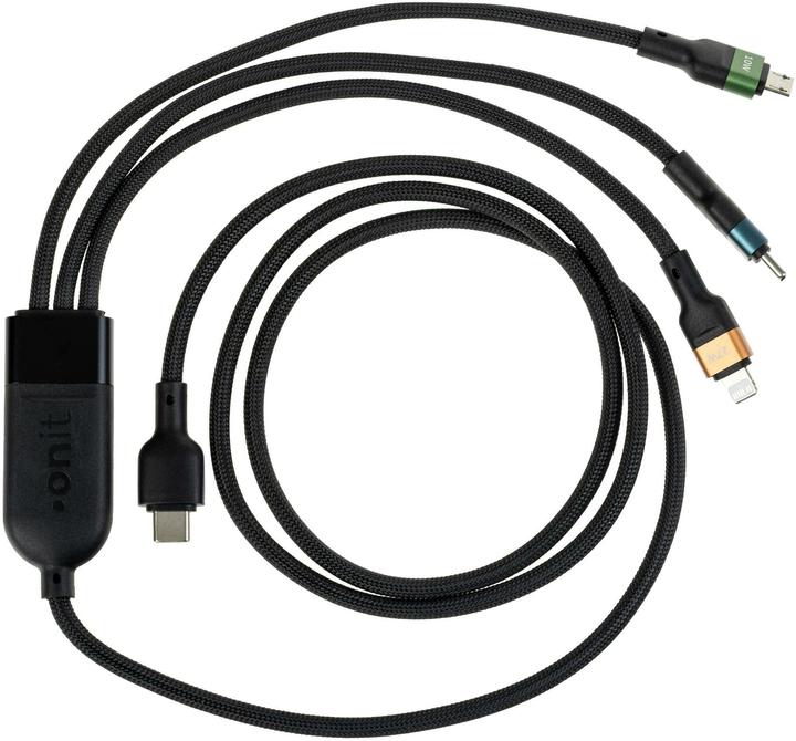 Actual product image Onit USB 2.0-Kabel USB-C - Lightning/USB-C/Micro-USB B 1.2 m (1.20 m, 100 W)