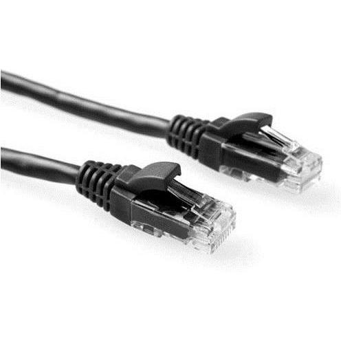 Thumbnail - ACT Black 5 meter U/UTP CAT5E patch cable component level with RJ45 connectors (U/UTP, CAT5e, 5 m), Netzwerkkabel
