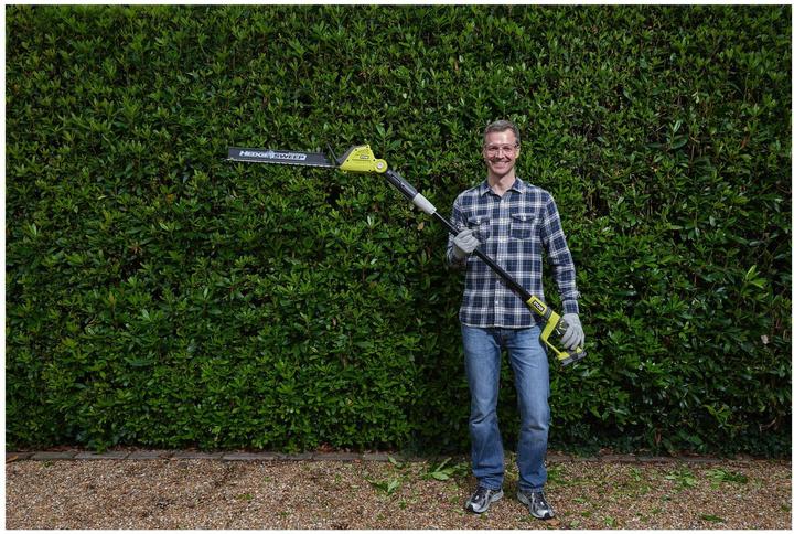 Actual product image Ryobi OPT1845 (Rechargeable battery operated)
