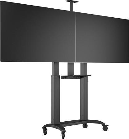 Actual product image Multibrackets MB motorised dual TV stand,black/4424 (135 kg, 60" - 75")